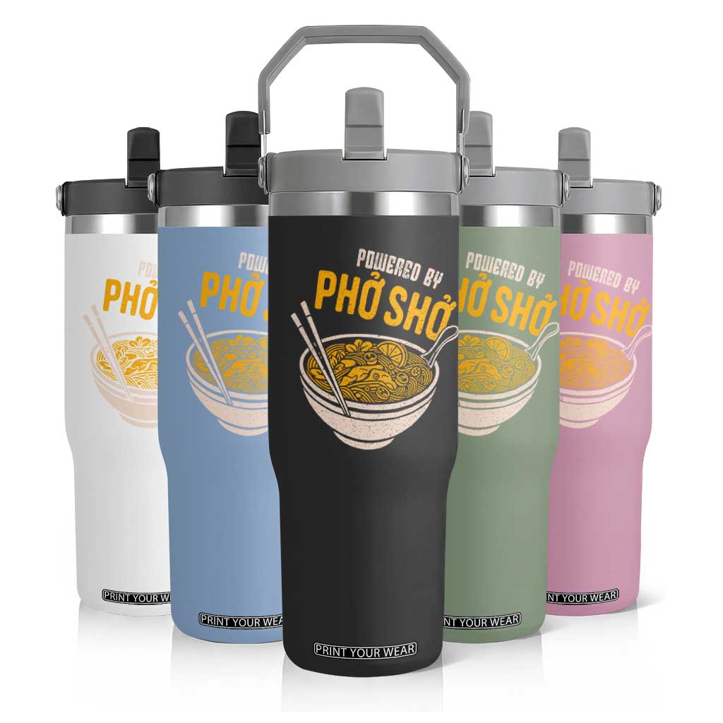 Vietnamese Pho Flip Straw Tumbler Funny Vietnam Foodie Food Humor TS10 Print Your Wear
