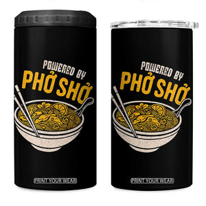 Vietnamese Pho 4 in 1 Can Cooler Tumbler Funny Vietnam Foodie Food Humor TS10 One Size: 16 oz Black Print Your Wear