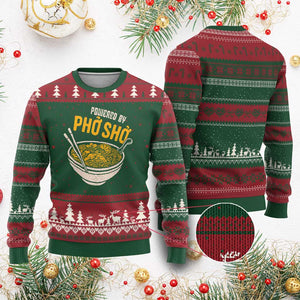Vietnamese Pho Ugly Christmas Sweater Funny Vietnam Foodie Food Humor TS10 Red Green Print Your Wear