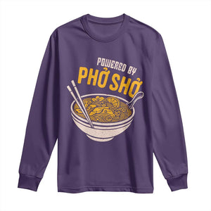 Vietnamese Pho Long Sleeve Shirt Funny Vietnam Foodie Food Humor TS10 Purple Print Your Wear