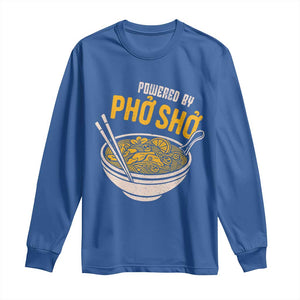 Vietnamese Pho Long Sleeve Shirt Funny Vietnam Foodie Food Humor TS10 Royal Blue Print Your Wear