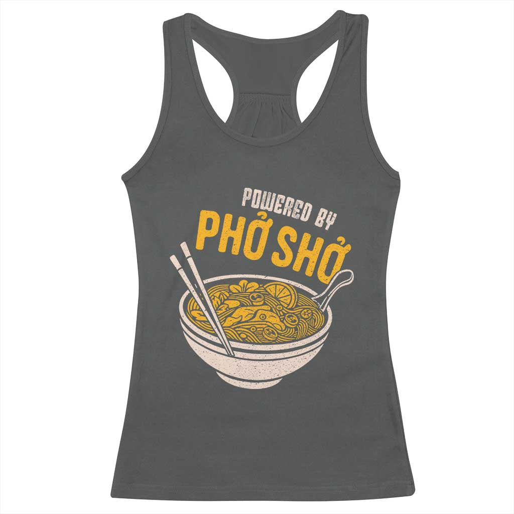 Vietnamese Pho Racerback Tank Top Funny Vietnam Foodie Food Humor TS10 Dark Heather Print Your Wear