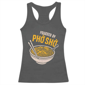 Vietnamese Pho Racerback Tank Top Funny Vietnam Foodie Food Humor TS10 Dark Heather Print Your Wear