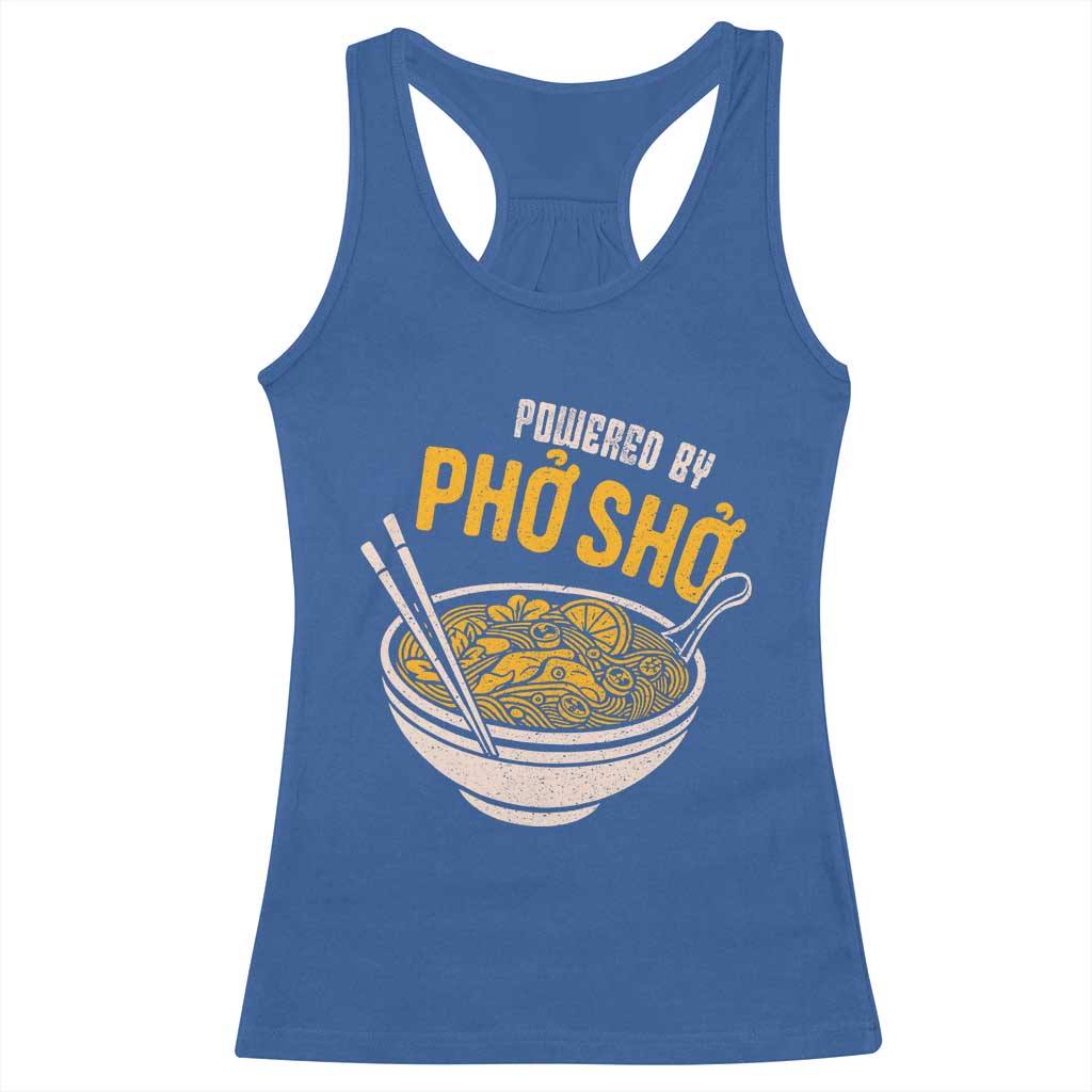 Vietnamese Pho Racerback Tank Top Funny Vietnam Foodie Food Humor TS10 Royal Blue Print Your Wear