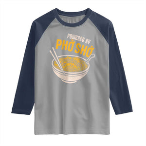 Vietnamese Pho Raglan Shirt Funny Vietnam Foodie Food Humor TS10 Sport Gray Navy Print Your Wear