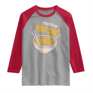 Vietnamese Pho Raglan Shirt Funny Vietnam Foodie Food Humor TS10 Sport Gray Red Print Your Wear