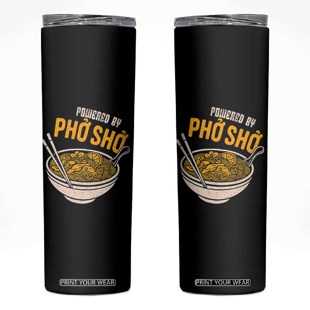 Vietnamese Pho Skinny Tumbler Funny Vietnam Foodie Food Humor TS10 Black Print Your Wear