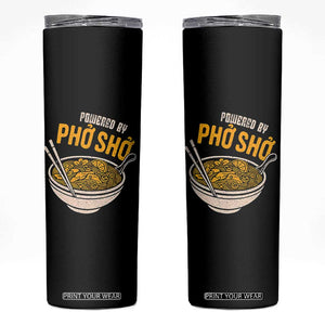 Vietnamese Pho Skinny Tumbler Funny Vietnam Foodie Food Humor TS10 Black Print Your Wear