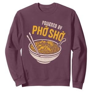 Vietnamese Pho Sweatshirt Funny Vietnam Foodie Food Humor TS10 Maroon Print Your Wear