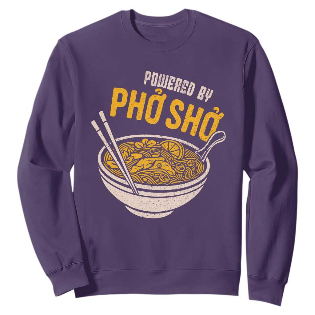 Vietnamese Pho Sweatshirt Funny Vietnam Foodie Food Humor TS10 Purple Print Your Wear