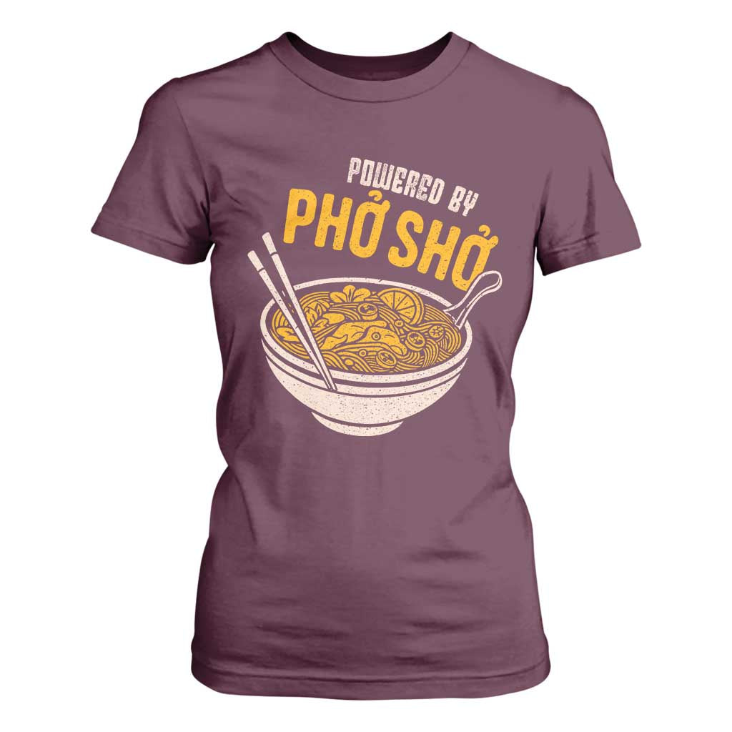 Vietnamese Pho T Shirt For Women Funny Vietnam Foodie Food Humor TS10 Maroon Print Your Wear
