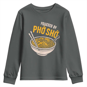 Vietnamese Pho Youth Sweatshirt Funny Vietnam Foodie Food Humor TS10 Dark Heather Print Your Wear