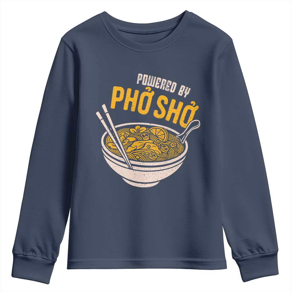 Vietnamese Pho Youth Sweatshirt Funny Vietnam Foodie Food Humor TS10 Navy Print Your Wear