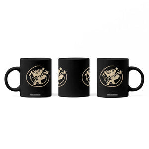 90s Y2K Scary Cat Coffee Mug Scared Under Starry Tail Cat Playing Guitar TS10 Print Your Wear