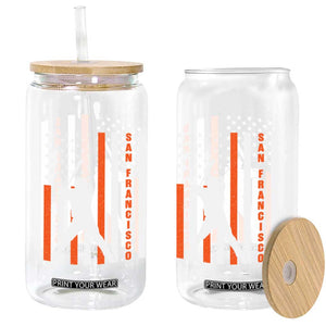 Retro San Francisco Glass Can Cool Distressed Baseball Fans SF USA Flag TS10 Print Your Wear