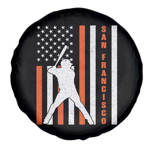 Retro San Francisco Spare Tire Cover Cool Distressed Baseball Fans SF USA Flag TS10 Print Your Wear