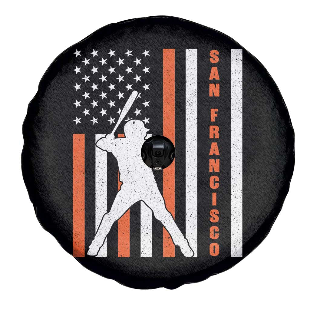Retro San Francisco Spare Tire Cover Cool Distressed Baseball Fans SF USA Flag TS10 Print Your Wear