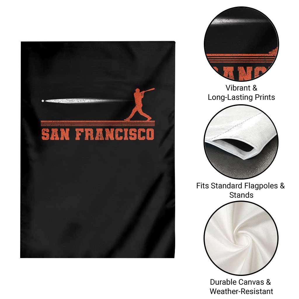 San Francisco Sport Garden Flag SF Vintage Sports Baseball Players TS10 Print Your Wear