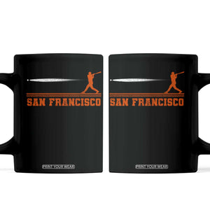 San Francisco Sport Coffee Mug SF Vintage Sports Baseball Players TS10 Black Print Your Wear