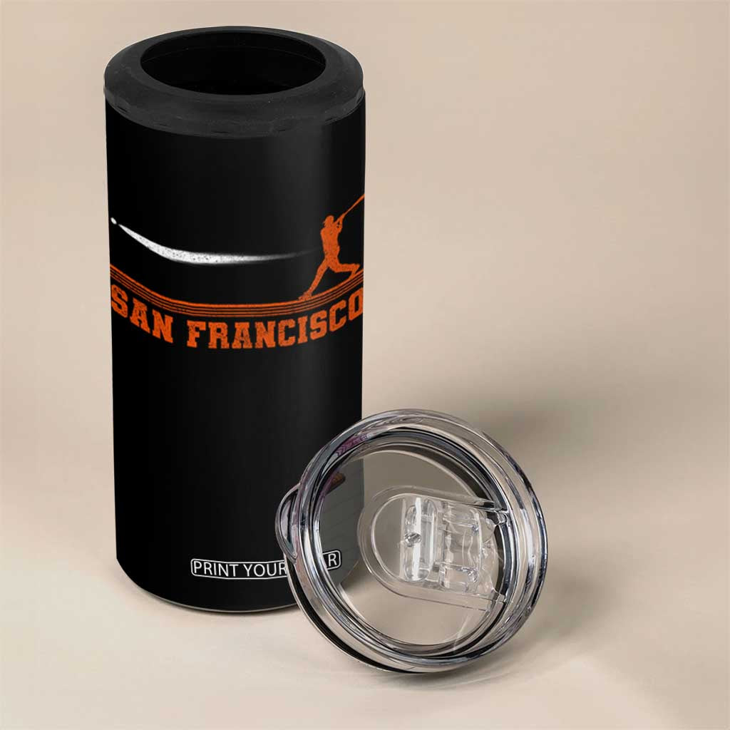 San Francisco Sport 4 in 1 Can Cooler Tumbler SF Vintage Sports Baseball Players TS10 Print Your Wear