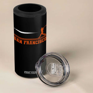 San Francisco Sport 4 in 1 Can Cooler Tumbler SF Vintage Sports Baseball Players TS10 Print Your Wear