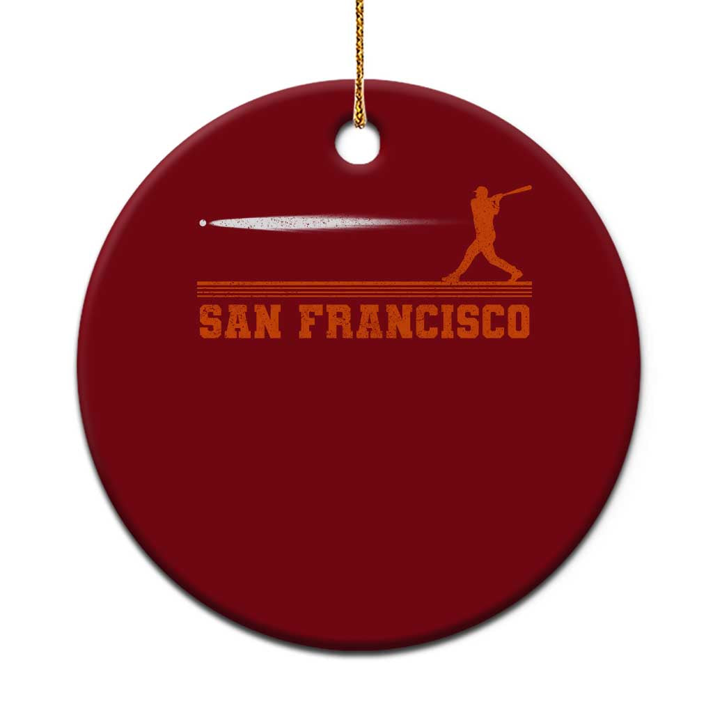 San Francisco Sport Ceramic Ornament SF Vintage Sports Baseball Players TS10 1pc Red Print Your Wear