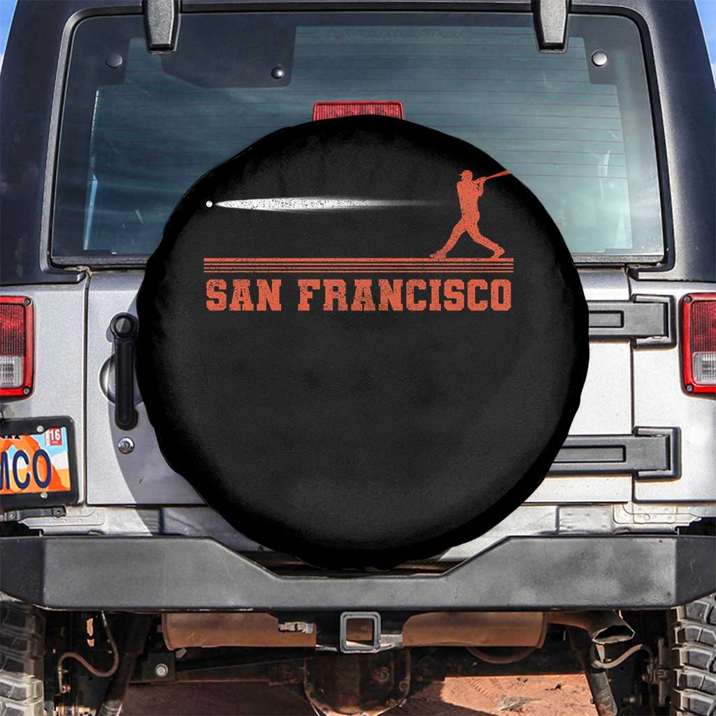 San Francisco Sport Spare Tire Cover SF Vintage Sports Baseball Players TS10 No hole Black Print Your Wear