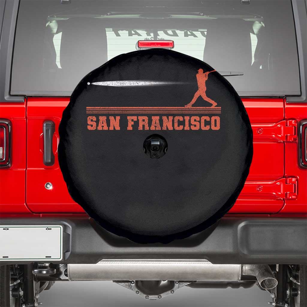 San Francisco Sport Spare Tire Cover SF Vintage Sports Baseball Players TS10 Black Print Your Wear