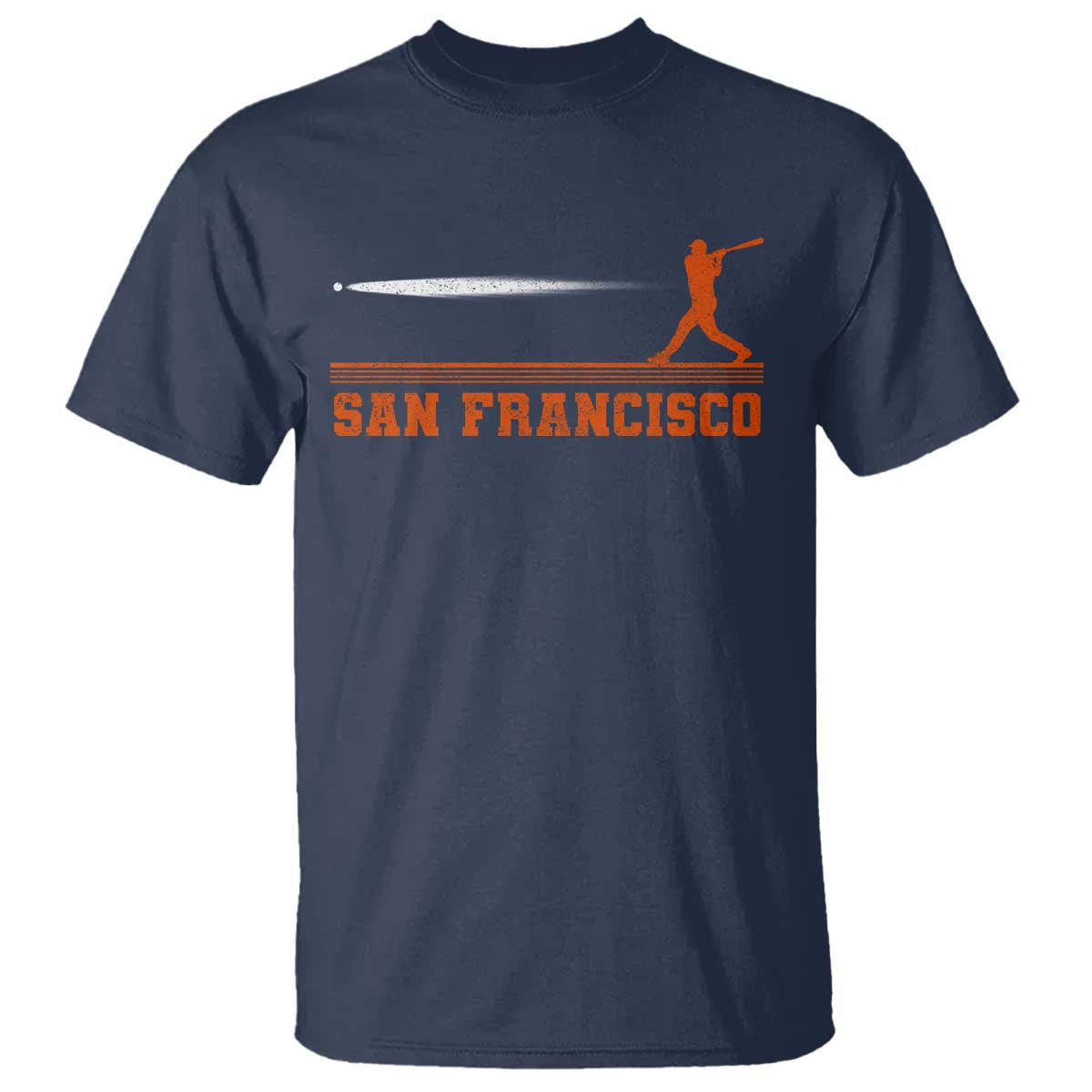 San Francisco Sport T Shirt SF Vintage Sports Baseball Players TS10 Navy Print Your Wear