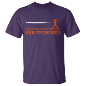 San Francisco Sport T Shirt SF Vintage Sports Baseball Players TS10 Purple Print Your Wear