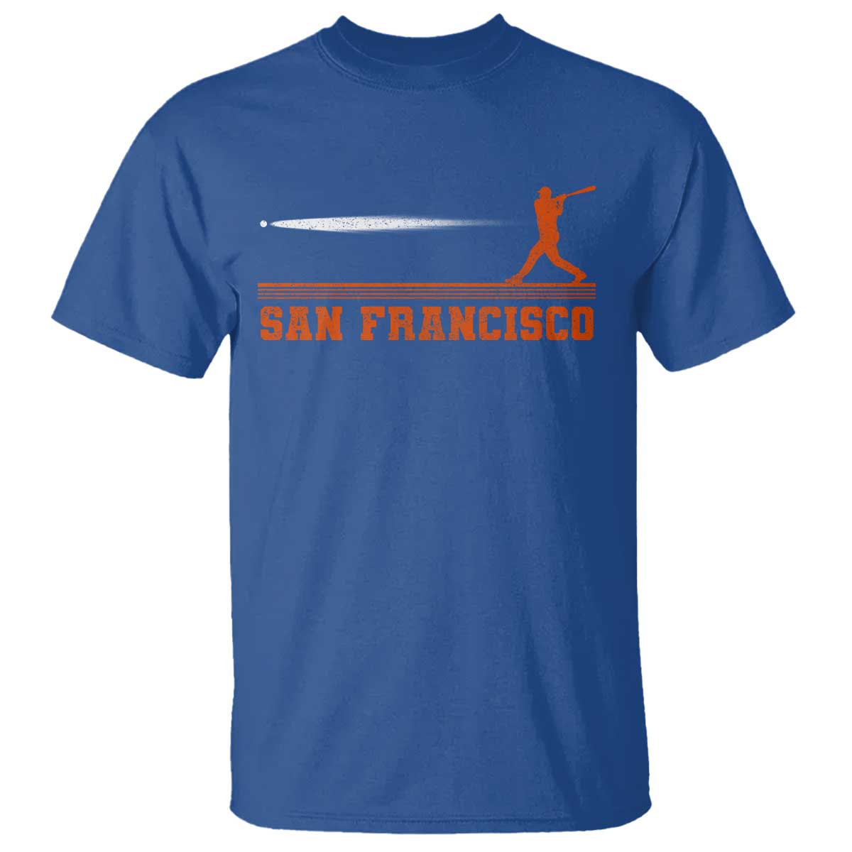 San Francisco Sport T Shirt SF Vintage Sports Baseball Players TS10 Royal Blue Print Your Wear