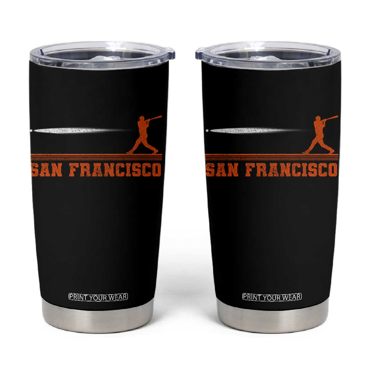 San Francisco Sport Tumbler Cup SF Vintage Sports Baseball Players TS10 Black Print Your Wear