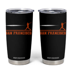 San Francisco Sport Tumbler Cup SF Vintage Sports Baseball Players TS10 Black Print Your Wear