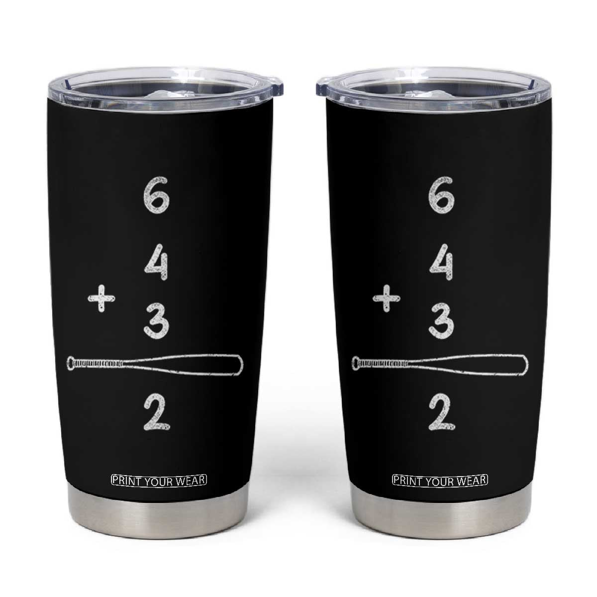 Double Play Tumbler Cup 6 4 3 2 Vintage Baseball Bat Softball Player TS10 Black Print Your Wear
