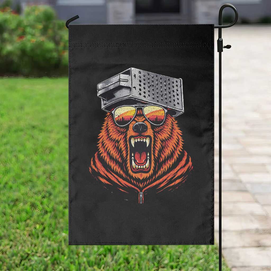 Bear With Cheese Grater Hat Garden Flag Retro Foolball Fans TS10 Print Your Wear