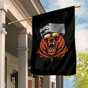 Bear With Cheese Grater Hat Garden Flag Retro Foolball Fans TS10 Print Your Wear
