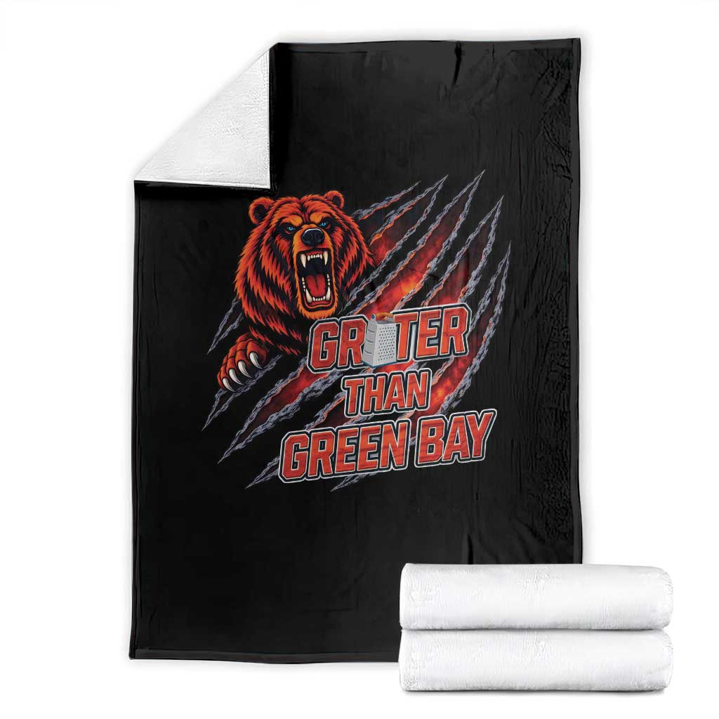 Grater Than GB Throw Blanket Grate Cheese Foolball Fans TS10 Black Print Your Wear