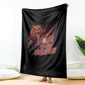 Grater Than GB Throw Blanket Grate Cheese Foolball Fans TS10 Print Your Wear