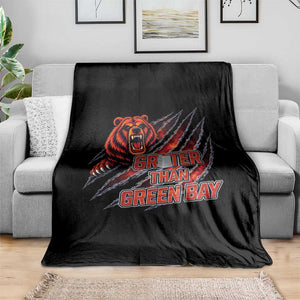 Grater Than GB Throw Blanket Grate Cheese Foolball Fans TS10 Print Your Wear