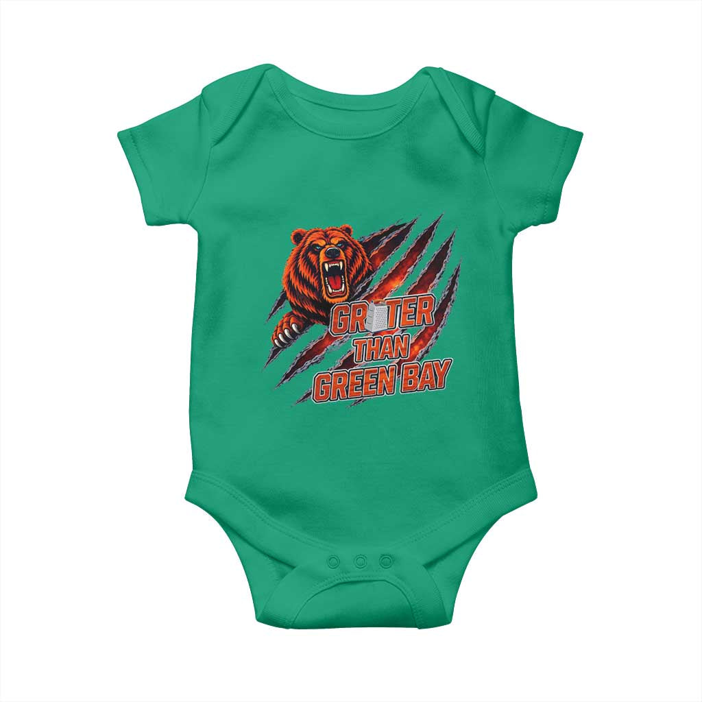 Grater Than GB Baby Onesie Grate Cheese Foolball Fans TS10 Irish Green Print Your Wear