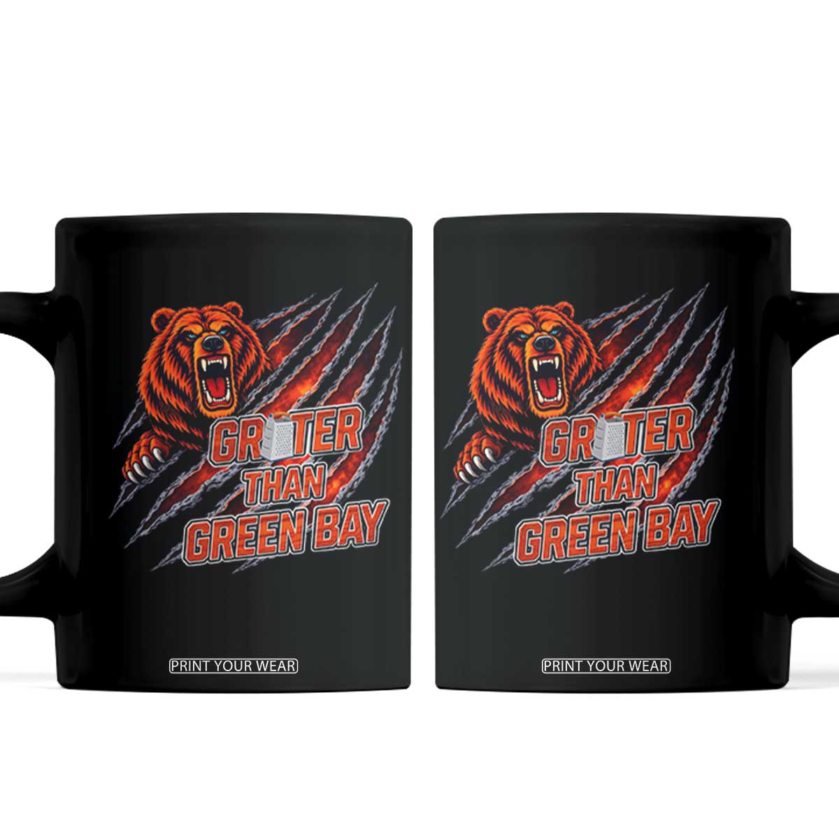 Grater Than GB Coffee Mug Grate Cheese Foolball Fans TS10 Black Print Your Wear