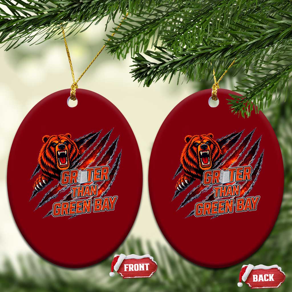 Grater Than GB Ceramic Ornament Grate Cheese Foolball Fans TS10 Print Your Wear
