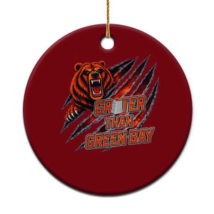 Grater Than GB Ceramic Ornament Grate Cheese Foolball Fans TS10 1pc Red Print Your Wear