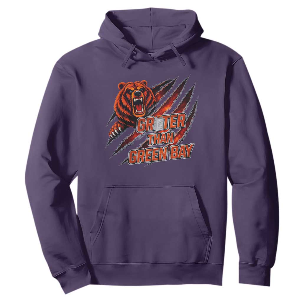 Grater Than GB Hoodie Grate Cheese Foolball Fans TS10 Purple Print Your Wear