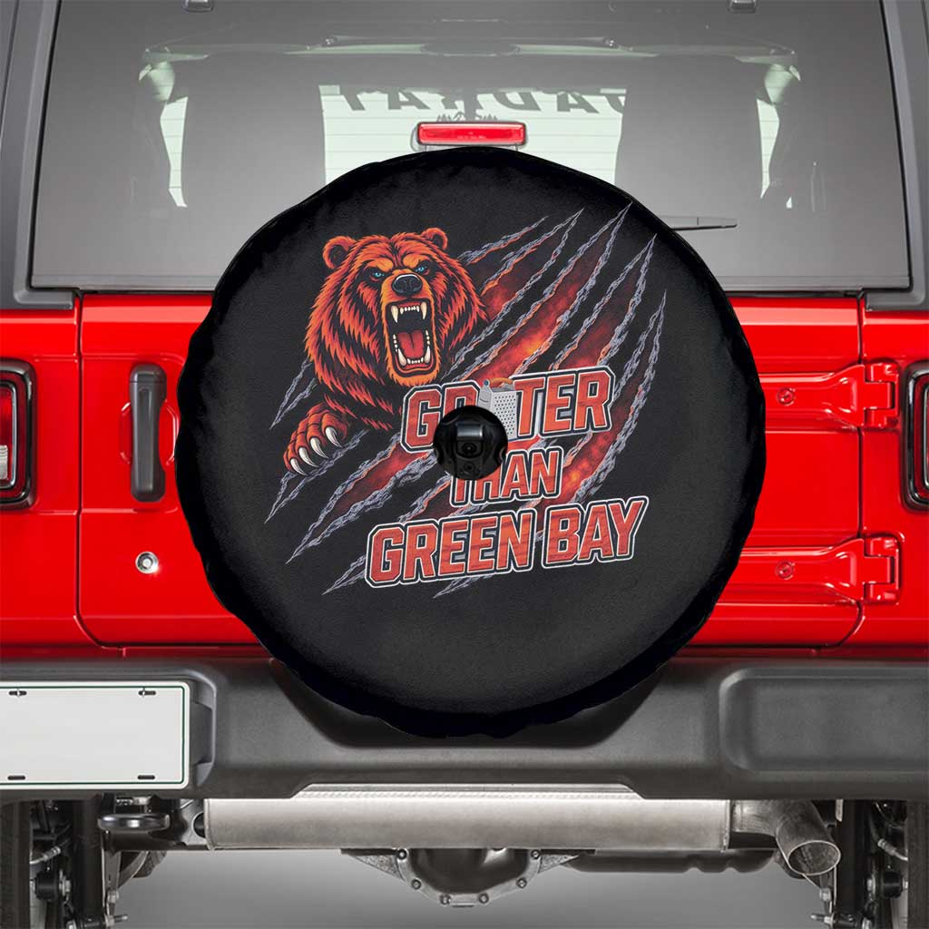 Grater Than GB Spare Tire Cover Grate Cheese Foolball Fans TS10 Black Print Your Wear
