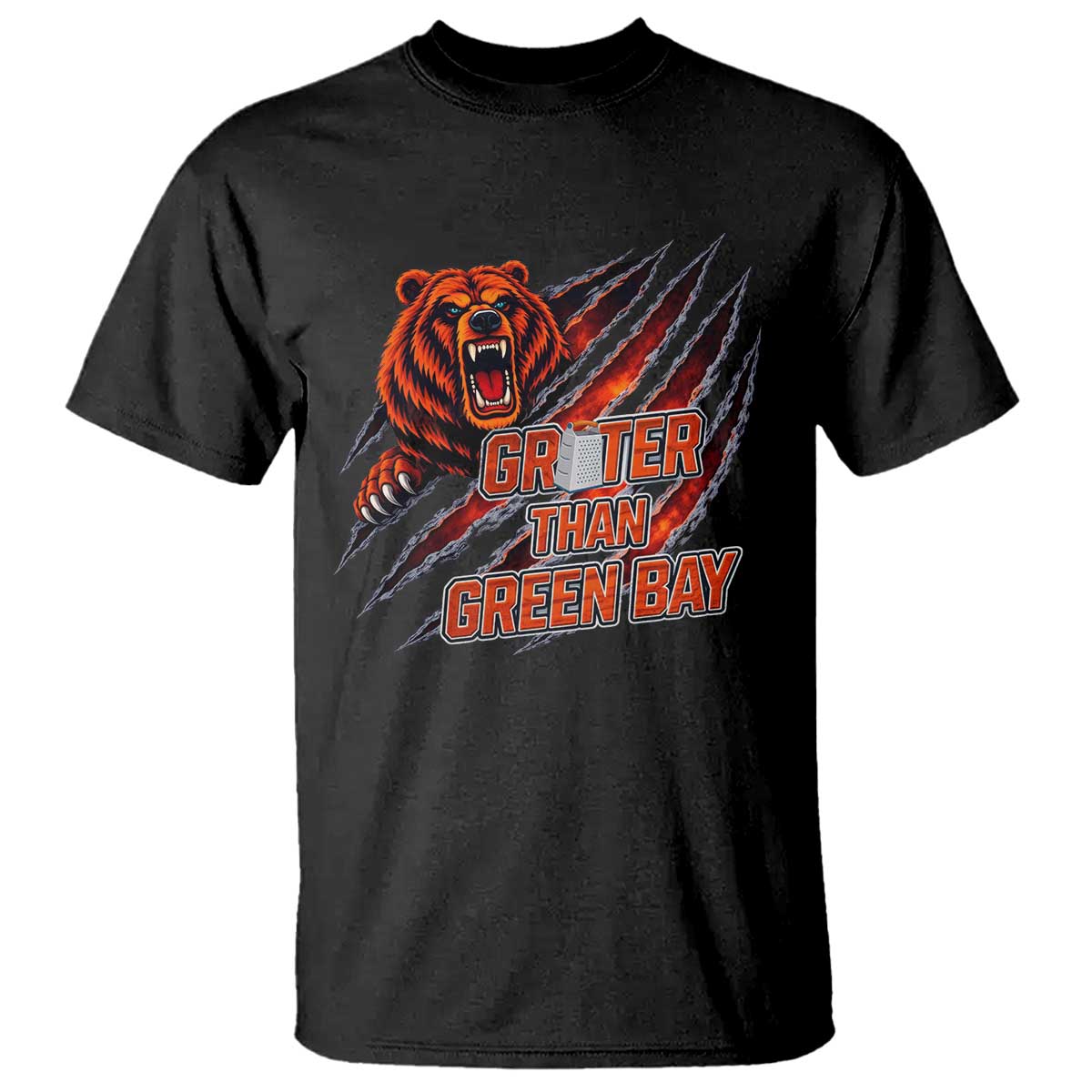 Grater Than GB T Shirt Grate Cheese Foolball Fans TS10 Black Print Your Wear