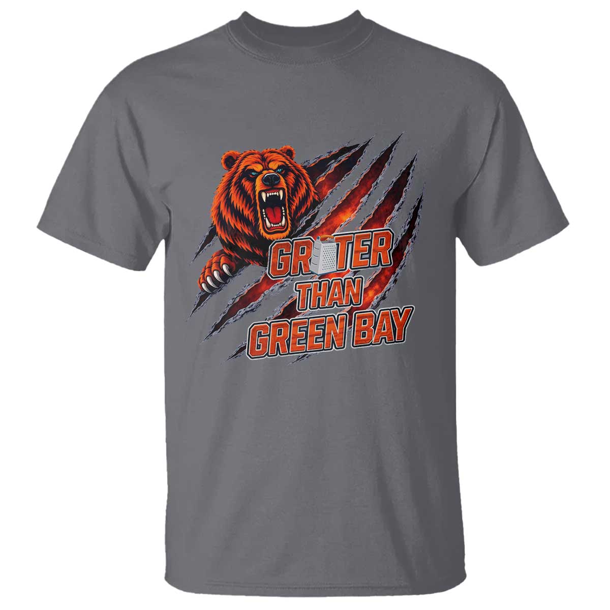 Grater Than GB T Shirt Grate Cheese Foolball Fans TS10 Charcoal Print Your Wear