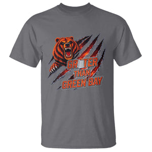 Grater Than GB T Shirt Grate Cheese Foolball Fans TS10 Charcoal Print Your Wear