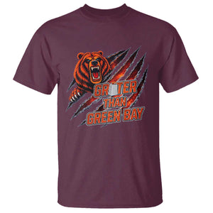 Grater Than GB T Shirt Grate Cheese Foolball Fans TS10 Maroon Print Your Wear