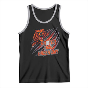 Grater Than GB Tank Top Grate Cheese Foolball Fans TS10 Black Athletic Heather Print Your Wear